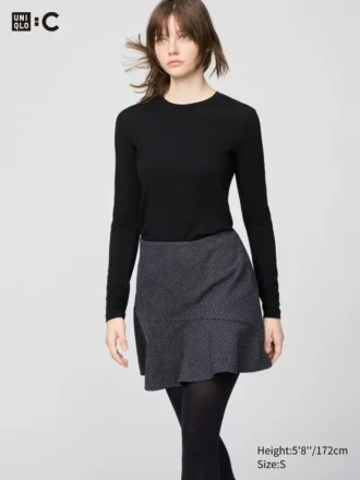 T-shirt HEATTECH in misto cashmere da donna | Extra calda
