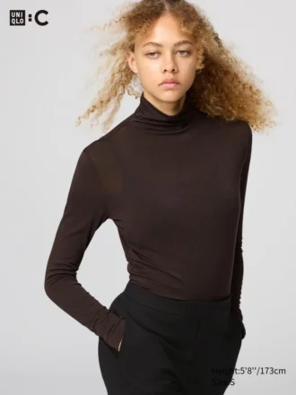 T-shirt HEATTECH in misto cashmere da donna | Extra calda | Dolcevita