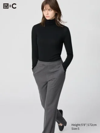 T-shirt HEATTECH in misto cashmere da donna | Extra calda | Dolcevita