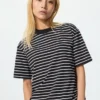 T-shirt in cotone AIRism da donna | A righe T-shirt in cotone AIRism da donna | A righe
