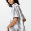 T-shirt in cotone AIRism da donna | A righe T-shirt in cotone AIRism da donna | A righe