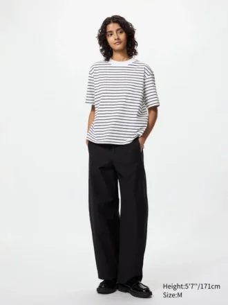 T-shirt in cotone AIRism da donna | A righe
