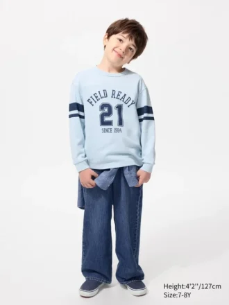 T-shirt in cotone AIRism per bambini | Maglie a manica lunga