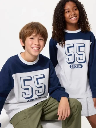 T-shirt in cotone AIRism per bambini | Maglie a manica lunga | Grafica