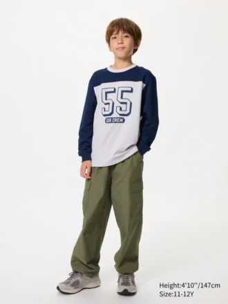 T-shirt in cotone AIRism per bambini | Maglie a manica lunga | Grafica