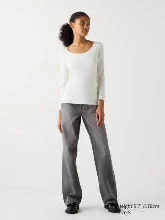 T-shirt in cotone HEATTECH da donna | Extra calda | Scollo rotondo