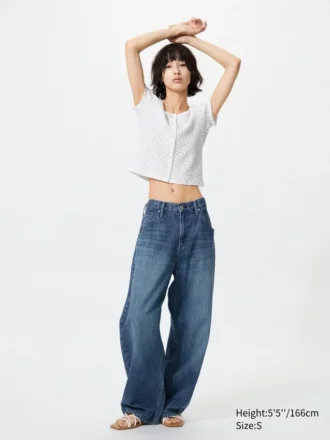 T-shirt mini da donna Waffle Full Open | Motivo