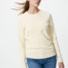 T-shirt morbida a costine da donna | Maglie a manica lunga T-shirt morbida a costine da donna | Maglie a manica lunga
