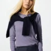 T-shirt morbida a costine da donna | Maglie a manica lunga T-shirt morbida a costine da donna | Maglie a manica lunga
