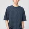 T-shirt oversize a righe in cotone AIRism unisex T-shirt oversize a righe in cotone AIRism unisex