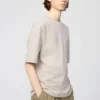 T-shirt oversize unisex in cotone AIRism | Maniche a tre quarti T-shirt oversize unisex in cotone AIRism | Maniche a tre quarti