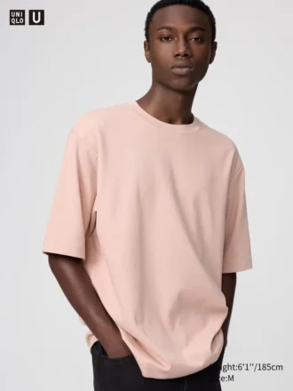 T-shirt oversize unisex in cotone AIRism | Maniche a tre quarti