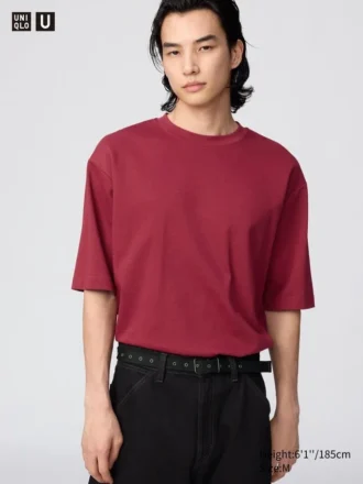 T-shirt oversize unisex in cotone AIRism | Maniche a tre quarti
