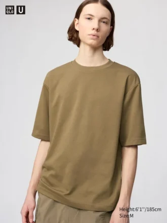 T-shirt oversize unisex in cotone AIRism | Maniche a tre quarti
