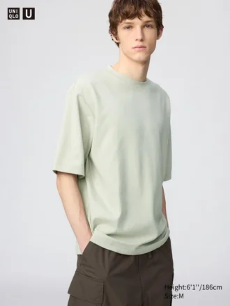 T-shirt oversize unisex in cotone AIRism | Maniche a tre quarti