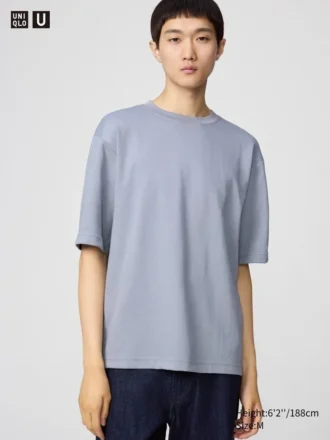T-shirt oversize unisex in cotone AIRism | Maniche a tre quarti