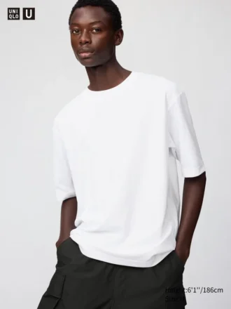T-shirt oversize unisex in cotone AIRism | Maniche a tre quarti