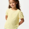 T-shirt per bambini con maniche a sbuffo | Arricciature T-shirt per bambini con maniche a sbuffo | Arricciature