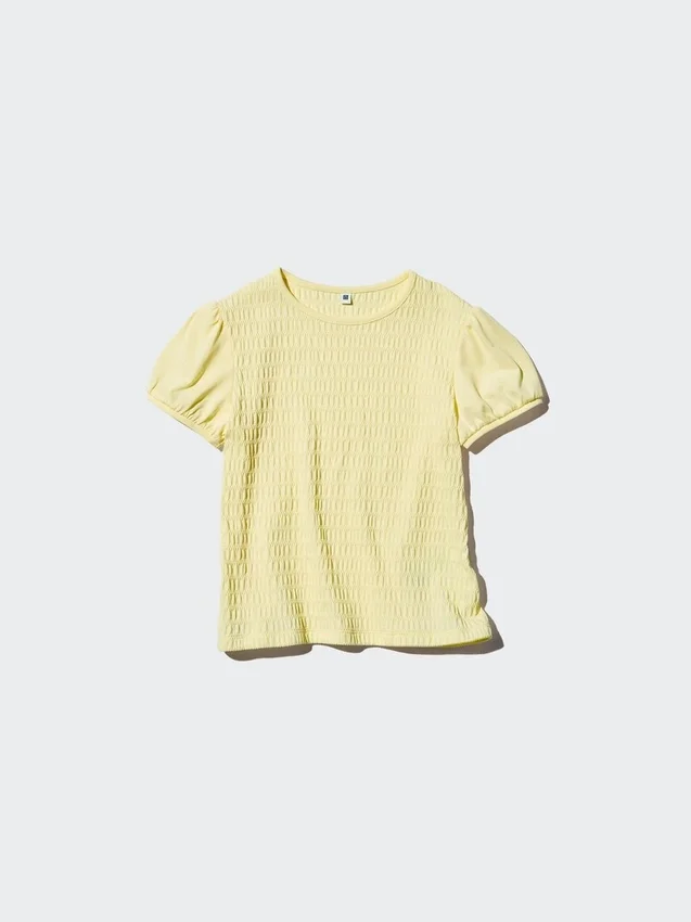 T-shirt per bambini con maniche a sbuffo | Arricciature T-shirt per bambini con maniche a sbuffo | Arricciature