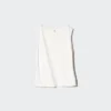 T-shirt senza maniche da donna in jersey crepe con scollo a barchetta T-shirt senza maniche da donna in jersey crepe con scollo a barchetta