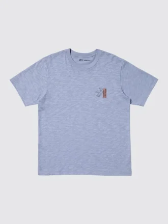 T-shirt unisex blu con motivo Ukiyo-E UT