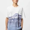 T-shirt unisex blu con motivo Ukiyo-E UT T-shirt unisex blu con motivo Ukiyo-E UT