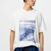 T-shirt unisex blu con motivo Ukiyo-E UT T-shirt unisex blu con motivo Ukiyo-E UT