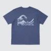 T-shirt unisex blu con motivo Ukiyo-E UT T-shirt unisex blu con motivo Ukiyo-E UT