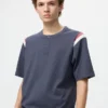 T-shirt unisex con collo Henley