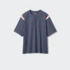 T-shirt unisex con collo Henley