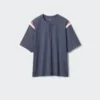 T-shirt unisex con collo Henley