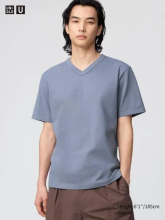 T-shirt unisex con scollo a V