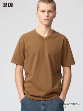 T-shirt unisex con scollo a V