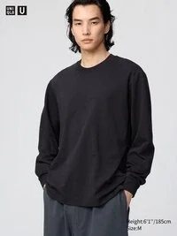 T-shirt unisex in cotone AIRism | Maglie a manica lunga