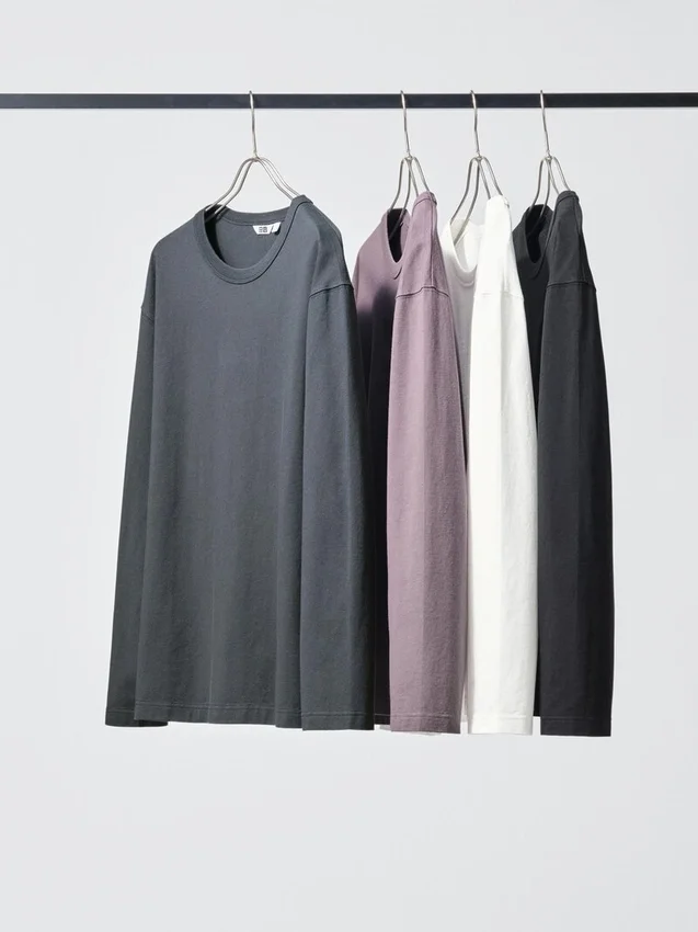 T-shirt unisex in cotone lavato | Maglie a manica lunga T-shirt unisex in cotone lavato | Maglie a manica lunga
