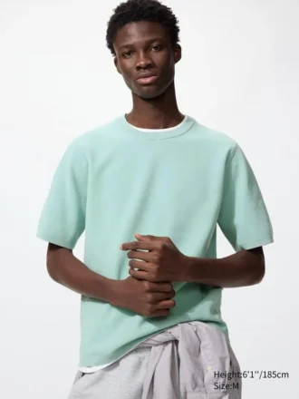 T-shirt unisex lavabile in maglia a coste Milano