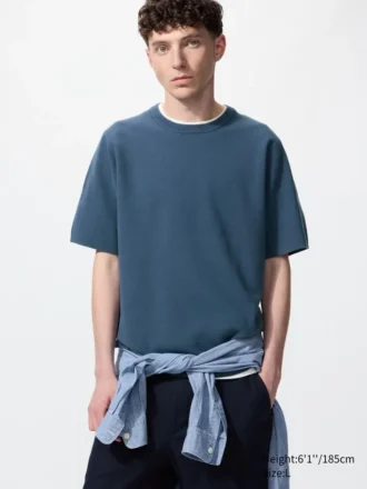 T-shirt unisex lavabile in maglia a coste Milano