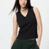 Top a reggiseno con scollo a V da donna Top a reggiseno con scollo a V da donna