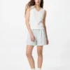 Top a reggiseno con scollo a V da donna