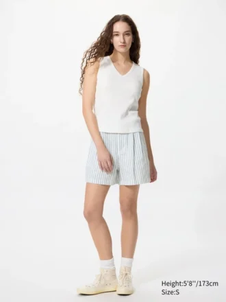 Top a reggiseno con scollo a V da donna