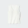 Top a reggiseno con scollo a V da donna