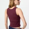 Top a reggiseno corto a costine da donna Top a reggiseno corto a costine da donna
