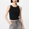Top a reggiseno corto a costine da donna | Edizione 2025 Top a reggiseno corto a costine da donna | Edizione 2025