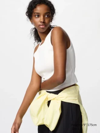 Top a reggiseno corto a costine da donna | Edizione 2025