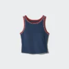 Top a reggiseno corto a costine da donna | Ringer Top a reggiseno corto a costine da donna | Ringer