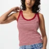 Top da donna a costine morbide | A righe Top da donna a costine morbide | A righe