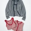 Top da donna a costine morbide | A righe Top da donna a costine morbide | A righe