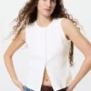 Top da donna con apertura frontale