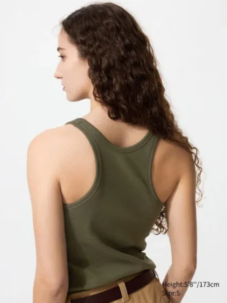 Top reggiseno con scollo a vogatore da donna