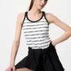 Top reggiseno da donna con dorso a vogatore | A righe Top reggiseno da donna con dorso a vogatore | A righe